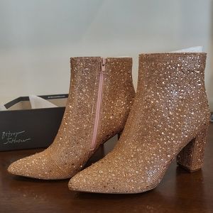 Betsey Johnson Glitter Boots